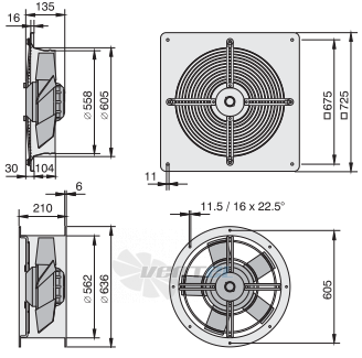 Rosenberg ER 560-6 - описание, технические характеристики, графики